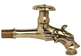 Mosazný zahradní ventil Drak 1/2" – otočný